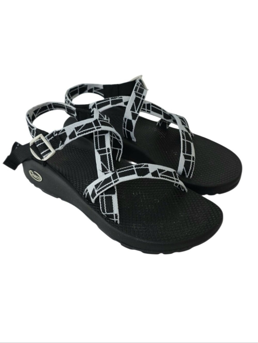 Chaco Z1 Classic  Sandals‎ Women’s Black And White Size 10
